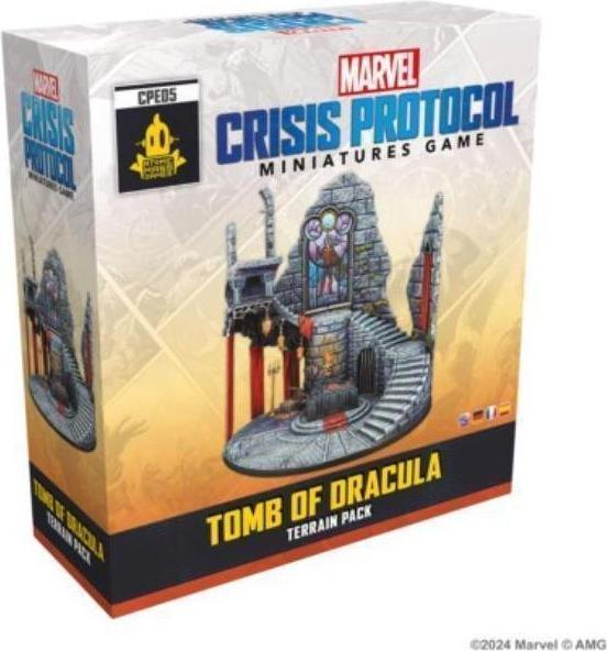 Atomic Mass Games AMGD2129 - Marvel: Crisis Protocol - Tomb of Dracula Terrain Pack (German)