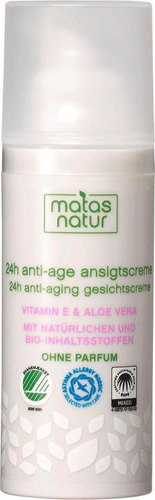 Matas Natur 24H Anti-Age Gesichtscreme mit Bio-Aloe Vera und Vitamin E (50 ml, 24h Creme)