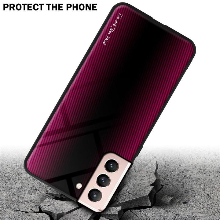 Produktbild Cadorabo TPU Gestreiftes Glas Cover (Samsung Galaxy S21 5G)