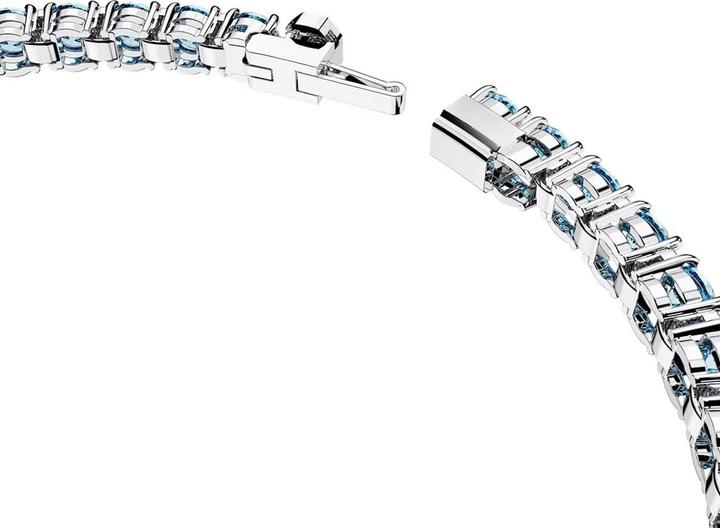 Immagine prodotto Swarovski Bracciale tennis Matrix taglio rotondo blu (16.50 cm, Metallo Swarovski)