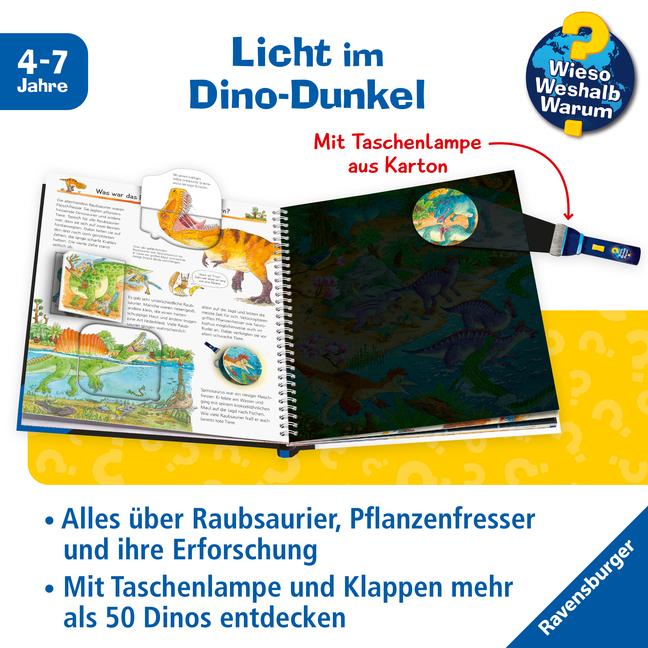 Produktbild Ravensburger Wieso? Weshalb? Warum? Leuchte und entdecke: Dinosaurier (Deutsch, Susanne Gernhäuser, Sebastian Coenen, 2023)