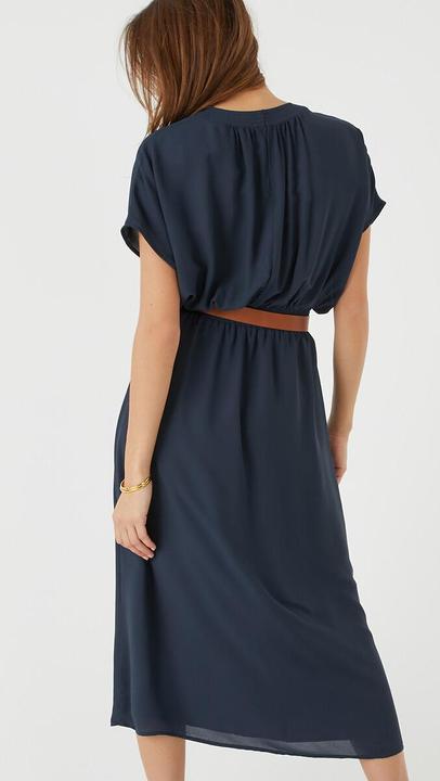 Image du produit La Redoute Collections Maxi-robe évasée avec taille smockée (42)