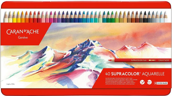 Actual product image Caran d'Ache Supracolor Aquarelle Metallschachtel (Multicoloured, 40 x)