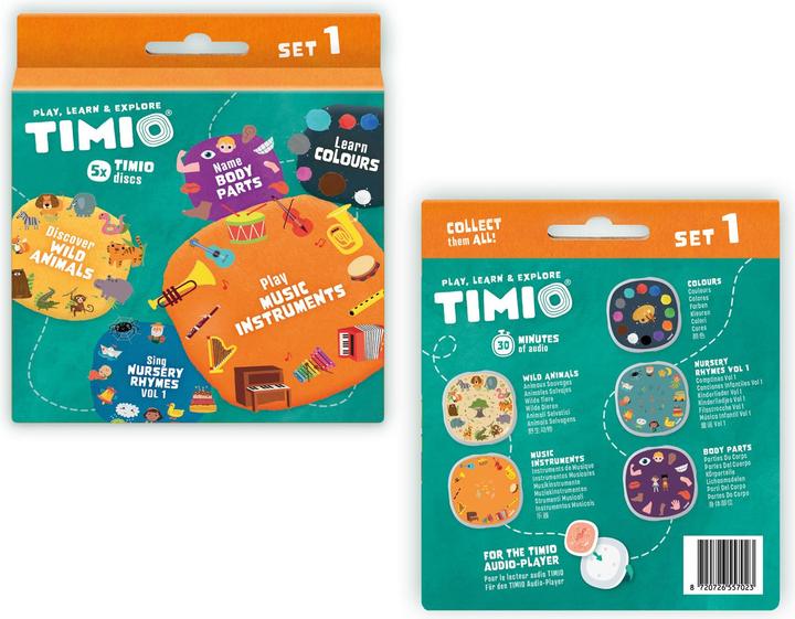 Actual product image Timio Audio Disc Set 1 (French, Italian, German, Dutch, Portuguese, Multilingual, Spanish, English, Chinese)