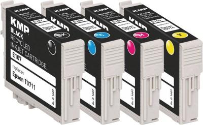 Produktbild KMP E107V Multipack BK/C/M/Y kompatibel mit Epson T 071 (M, C, Y, BK)