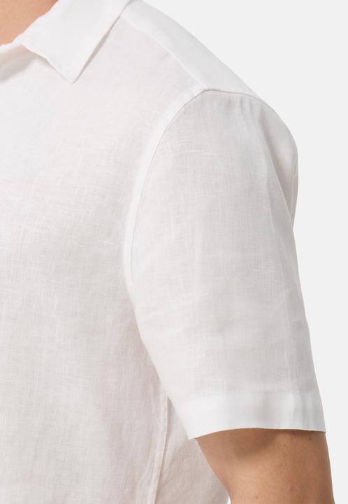 Image du produit Cash-Mere Chemise en lin à manches courtes (L)