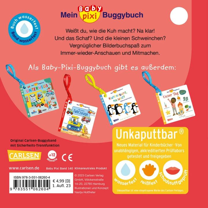 Image du produit Baby Pixi Mein Baby-Pixi-Buggybuch: Oink, Mäh, Muh! (Allemand)