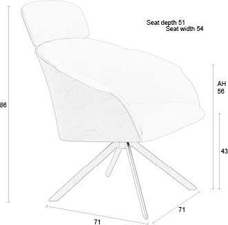 Actual product image Zuiver Frie Lounge Chair