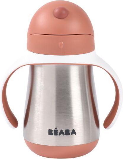 Actual product image Beaba Straw cup Inox 250ml terracotta