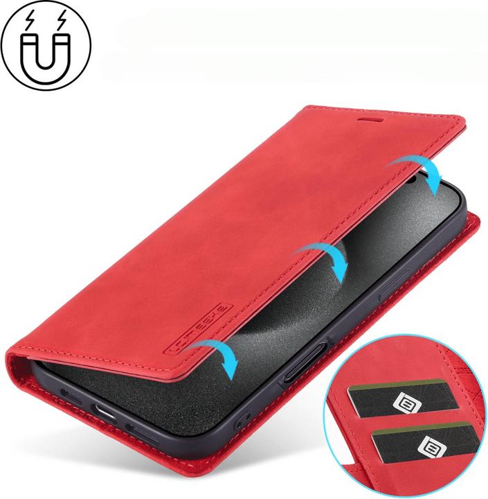 Immagine prodotto LC.Imeeke iPhone 16 Pro Max - Custodia Flip Vintage (Apple iPhone 16 Pro Max)