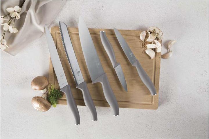 Actual product image BerlingerHaus Haus 6-teiliges Messerset mit Bambus Schneidebrett, Taupe Collection