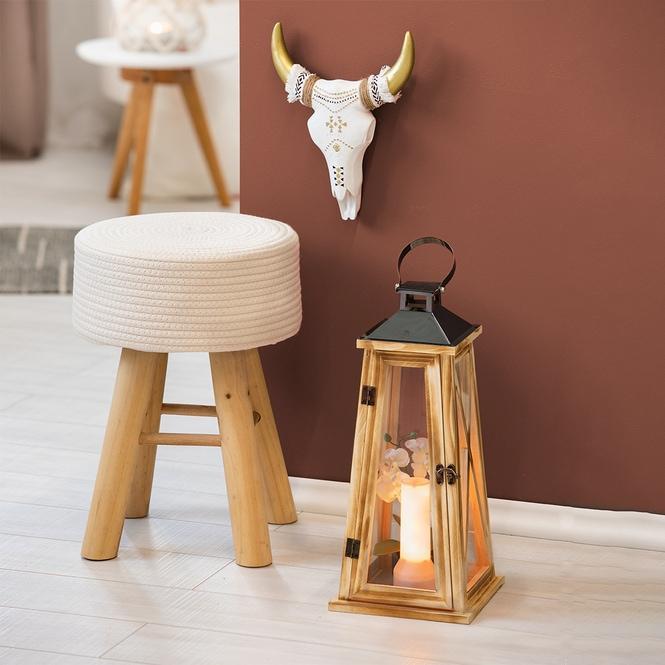 Produktbild MICA Living Deko-Hocker - aus Holz - ca. 29 x 41 cm