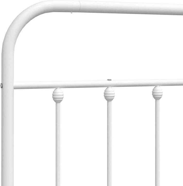 Actual product image VidaXL Kopfteil Metall Weiss 80 cm, Farbe: Weiss, Material (85 x 3 x 100 cm)