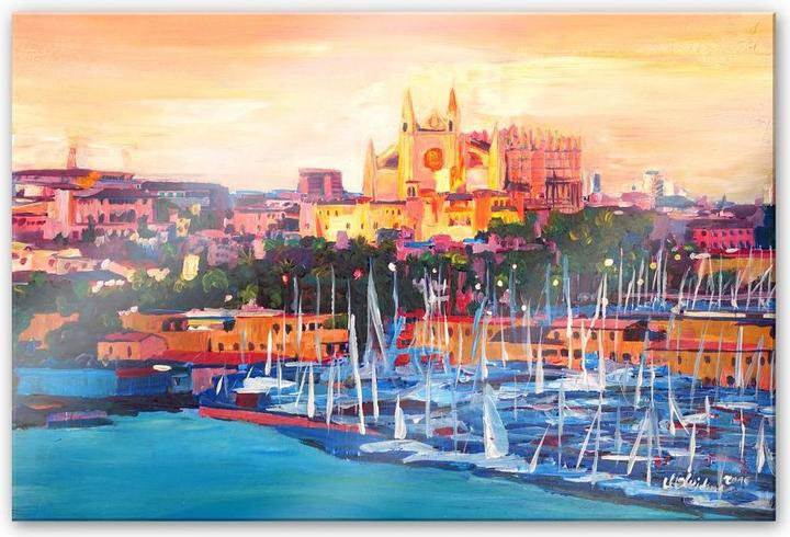 Immagine prodotto Trenddeko Bleichner - Cattedrale di Palma di Maiorca (60 x 40 cm)