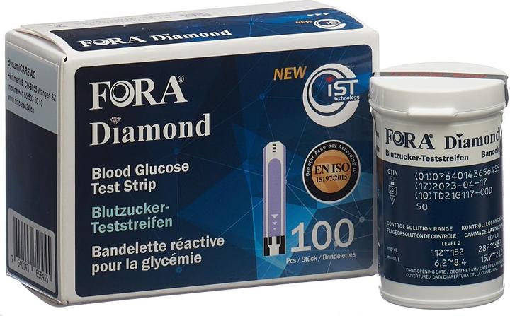 Actual product image Fora Diamond Teststreifen (Test strips)