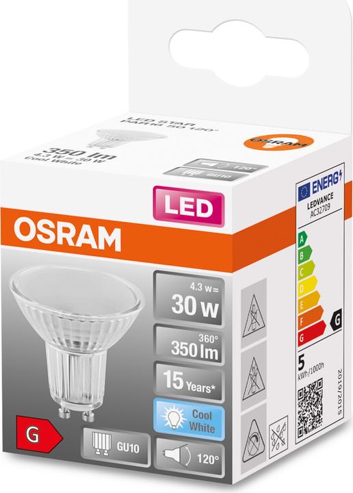 Produktbild Osram Led Star Par16 (GU10, 4.30 W, 350 lm, 1 x, G)