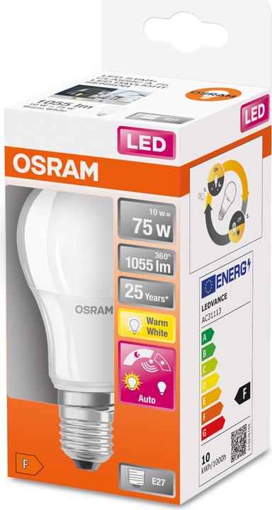 Produktbild Osram Led Daylight Sensor Classic A (E27, 10 W, 1055 lm, 4 x, F)