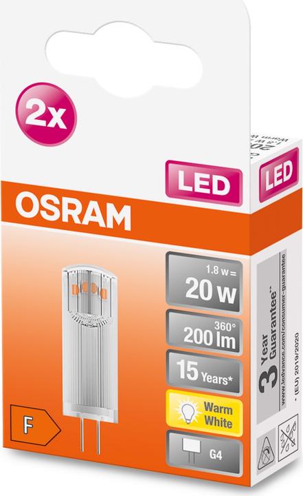 Actual product image Osram Led Pin (G4, 1.80 W, 200 lm, 2 x, F)