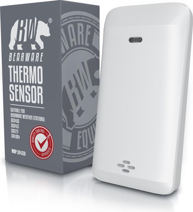 Image du produit Bearware Sonde extérieure pour stations météo, température et humidité, 433MHz, extension avec batterie