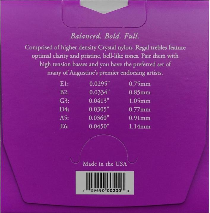 Image du produit Augustine Bleu régal (6 x, Guitare, 0.05")