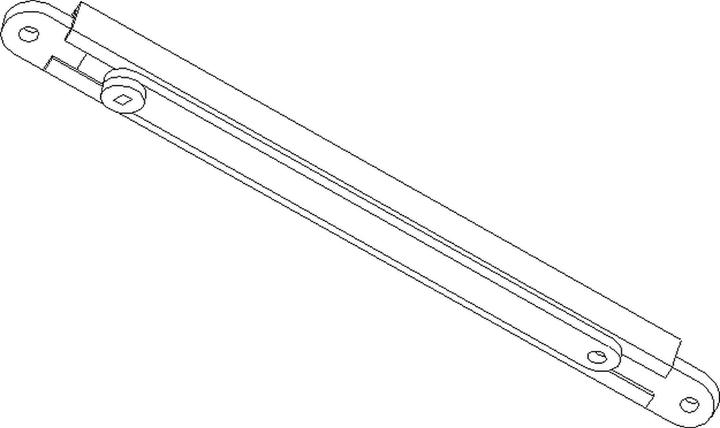 Actual product image Geze Slide rails for Boxer, width 31 mm (Room door, Entrance door, Wooden door, French window, Indoor)