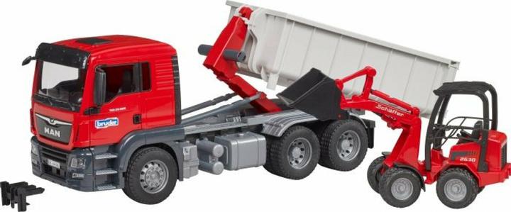 Productafbeelding Bruder MAN TGS vrachtwagen, Abrollcont., Schäffer Hoflad.