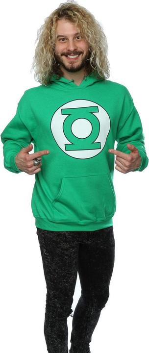 Actual product image Mens Green Lantern Logo Hoodie (S)