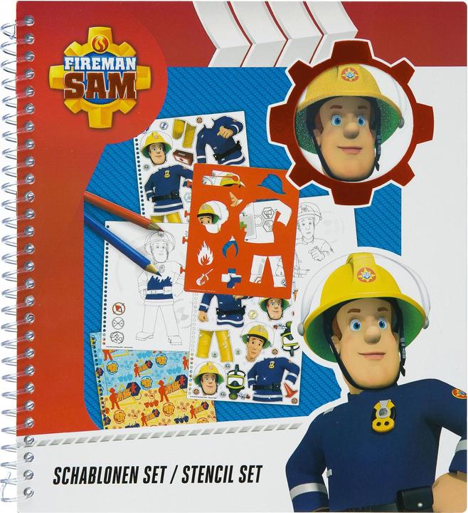 Produktbild Undercover Bastelset Schablonen Feuerwehrmann Sam 30-teilig