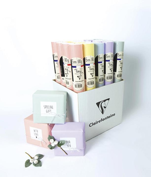 Image du produit Clairefontaine Tiny Rolls pastel (Papier cadeau, 1 x)