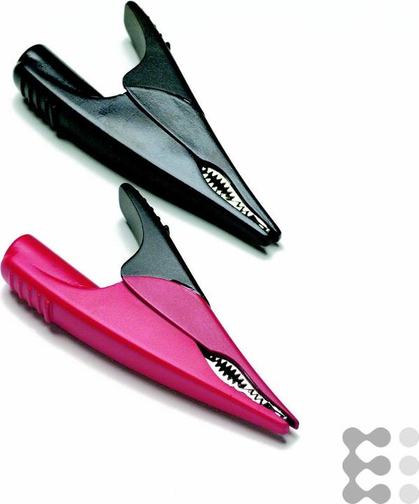 Produktbild Fluke Krokodilklemmen, breit, rot/schwarz (Klemme)