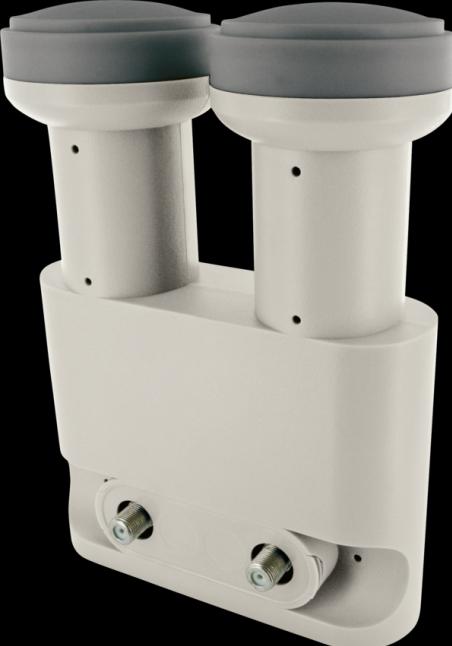 Image du produit Schwaiger LNB numérique monobloc double (Twin LNB, 40mm)