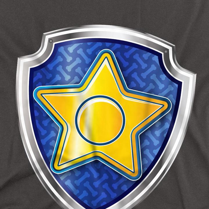 Actual product image Paw Patrol Unisex Adult Chase Badge T-Shirt (XL)