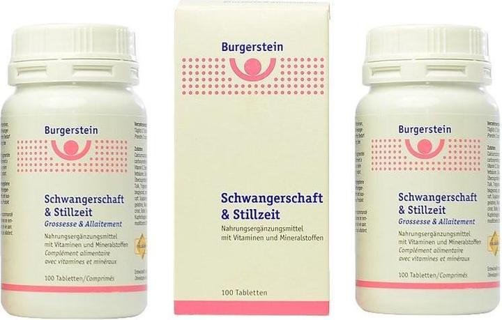 Actual product image Burgerstein Pregnancy & breastfeeding (90 pcs) (90 Piece, Pills, 166 g)