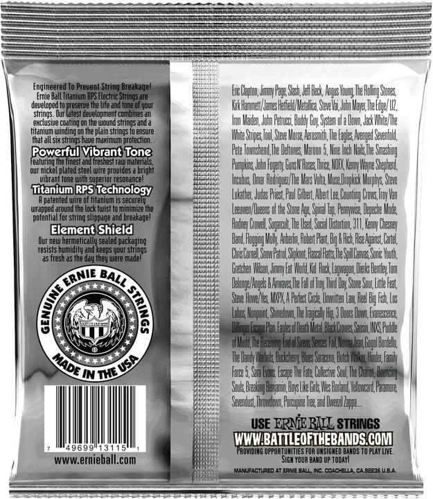 Image du produit Ernie Ball Slinky Coated Skinny (6 x, Guitare électrique, 0.05")