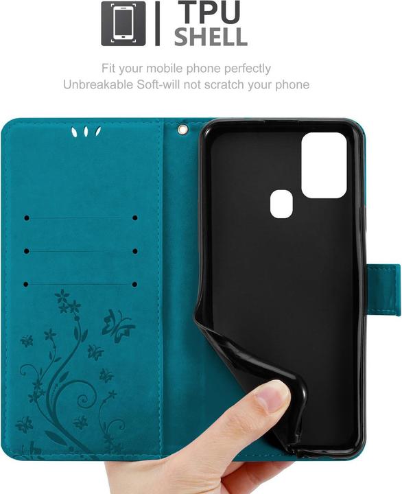 Image du produit Cadorabo Couverture du livre de fleurs (Samsung Galaxy A21s)