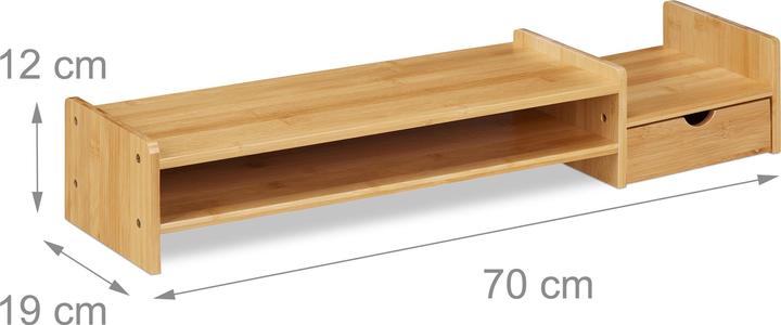 Actual product image Relaxdays Bamboo Screen Stand