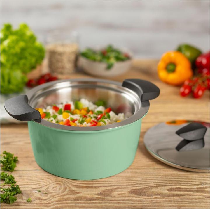 Actual product image Kuhn Rikon Servierkasserolle (18 cm, Pot, Stainless steel)