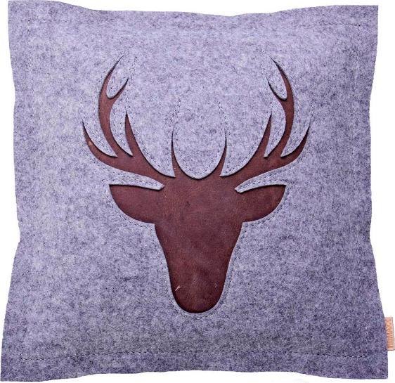 Image du produit Filzmaxx Feutre de laine Cerf Johann avec cuir (42 x 42 cm)