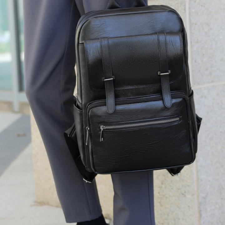 Produktbild Hermex Laptop-Rucksack Tagesrucksack Business-Rucksack PU-Lederrucksack (15 l)