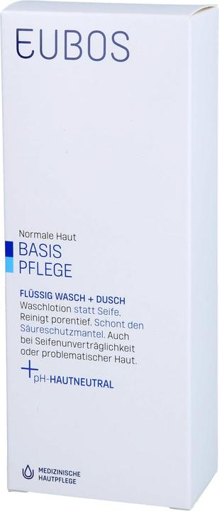 Actual product image Eubos FLUESS BLUE UNPARF, 200 ml solution (Cleansing lotion, 200 ml)