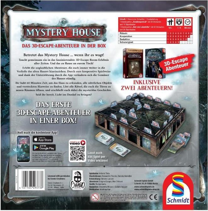 Actual product image Schmidt Spiele mystery house (German)
