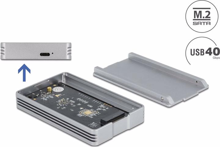 Actual product image Delock External Enclosure USB 4 40Gps - M.2 NVMe SSD M.2 (M.2)