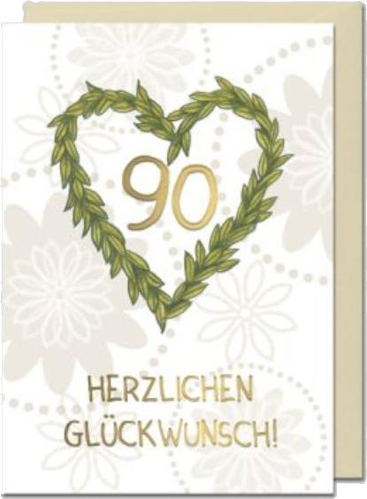 Geburtstagskarte 90 (12 Stk.)