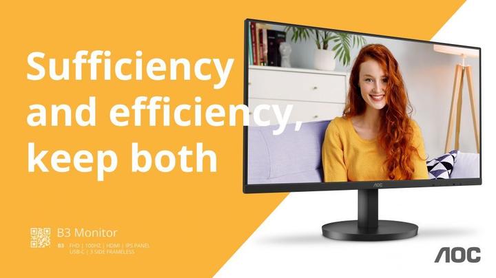 Actual product image AOC U27B3CF - 27 inch UHD monitor, loud (3840 x 2160 Pixels, 27")