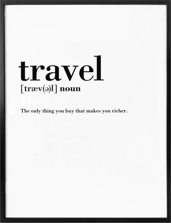 Produktbild Trenddeko Grammatik - Travel (24 x 30 cm)