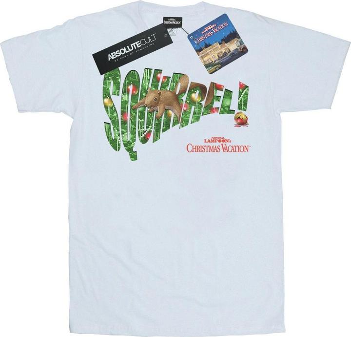 Immagine prodotto National Lampoon´s Vacation National Lampoon's Christmas Vacation Squirrel Tree Maglietta Ampia Donna (L)