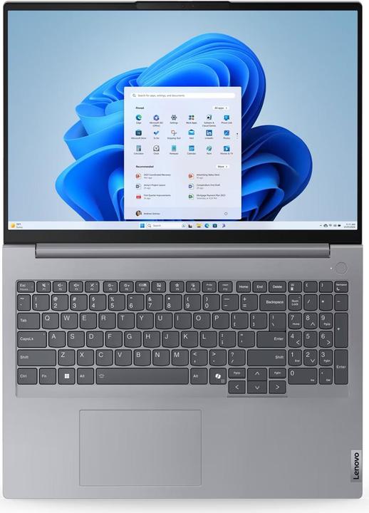 Actual product image Lenovo ThinkBook 16 Gen 7 (16", AMD Ryzen 5 7535HS, 32 GB, 1000 GB, DE)