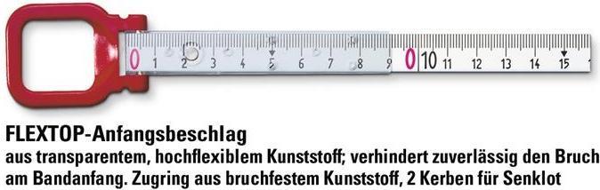 Productafbeelding BMI Frame meetlint ERGOLINE (cm, mm)