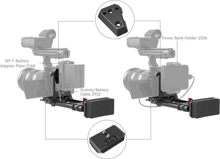 Produktbild SmallRig V-Mount Battery Mount Plate Kit (Advanced) 4063B