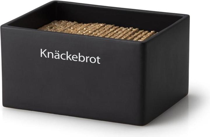 Produktbild Continenta Keramik Vorratsdose, schwarz, 17.5x13.5x11 cm (3.75 l)